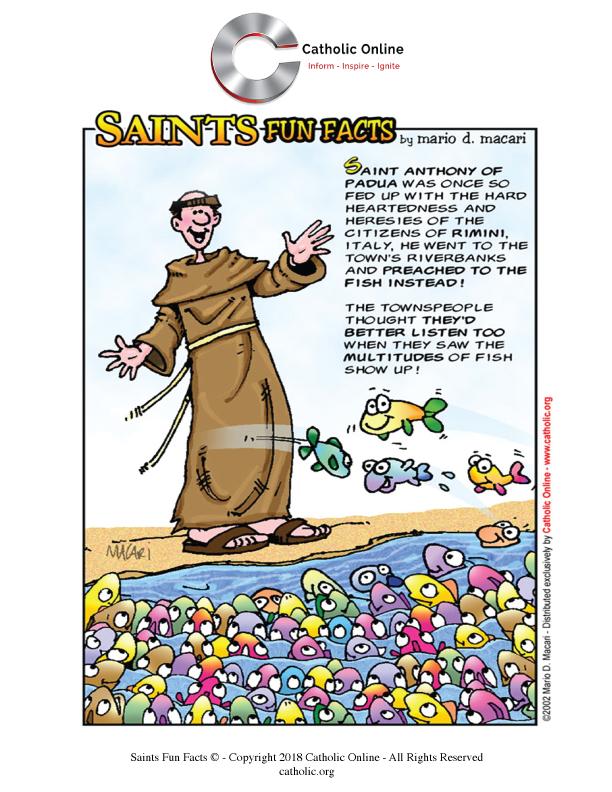 Saints Fun Facts: St. Anthony of Padua PDF
