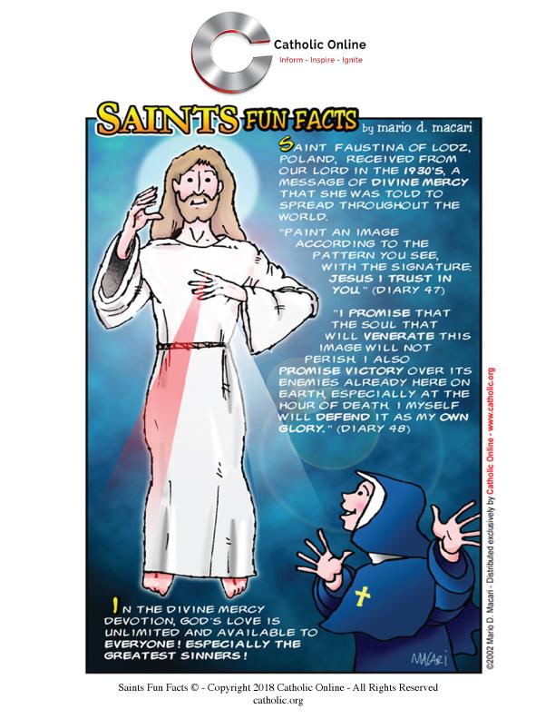Saints Fun Facts: St. Faustina PDF