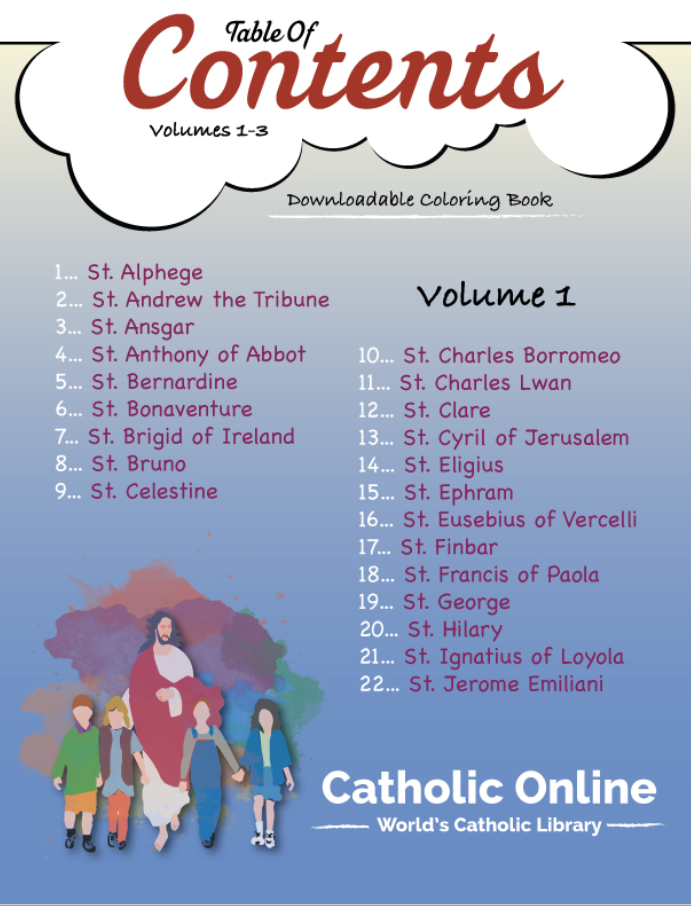 Saints Fun Facts: Table of Contents Volume 1 PDF