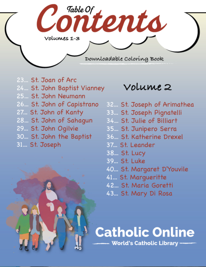 Saints Fun Facts: Table of Contents Volume 2 PDF