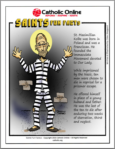 Saints Fun Facts: St. Maximilian Kolbe PDF