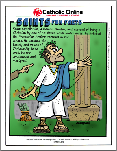 Saints Fun Facts: St. Apollonius PDF