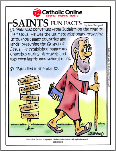 Saints Fun Facts: St. Paul PDF