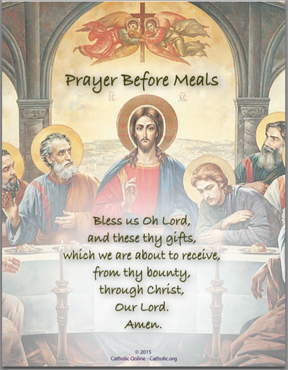 Prayer Before Meals PDF