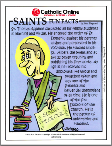 Saints Fun Facts: St. Thomas Aquinas PDF