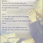 Grace Before and After Meals prayer PDF