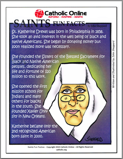 Saints Fun Facts: St. Katherine Drexel PDF