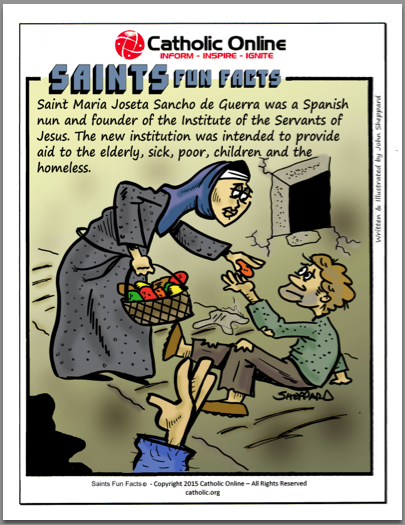 Saints Fun Facts: St. Maria Joseta Sancho de Guerra PDF
