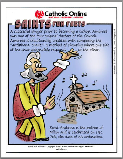 Saints Fun Facts: St. Ambrose PDF