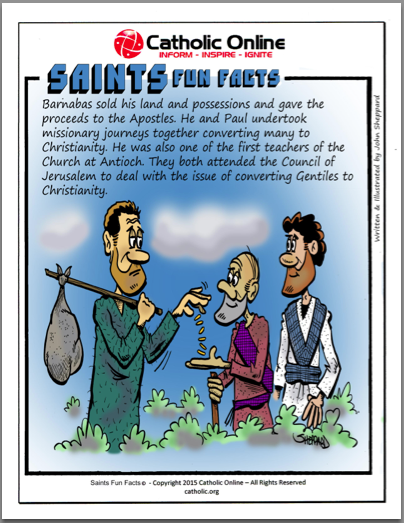 Saints Fun Facts: St. Barnabas PDF