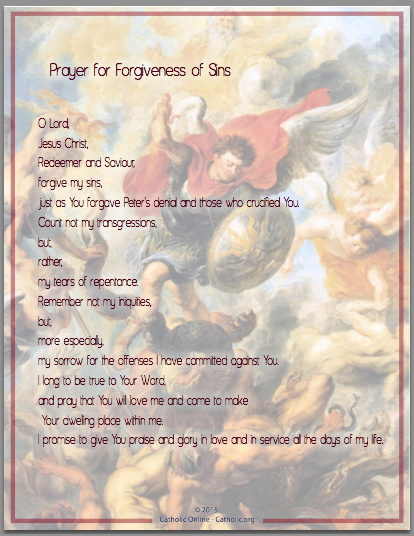 Prayer for Forgiveness of Sins PDF