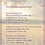 The Good Morning God Prayer (Sunshine) PDF