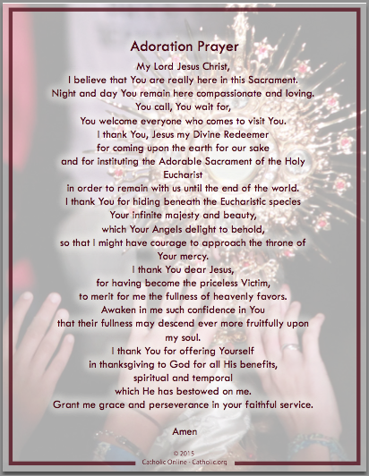 Adoration Prayer PDF