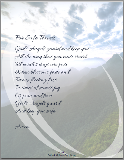 For Safe Travels prayer PDF