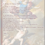 St. Michael, For Personal Protection prayer PDF