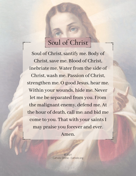 Soul of Christ prayer PDF