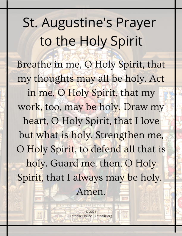 St. Augustine's Prayer to the Holy Spirit PDF