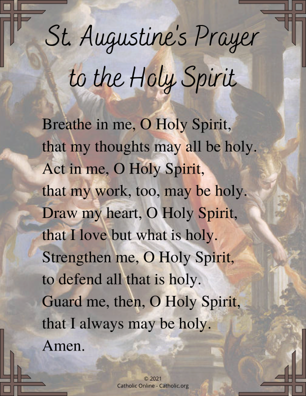 St. Augustine's Prayer to the Holy Spirit PDF
