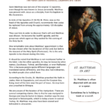 St. Matthias the Apostle bio PDF