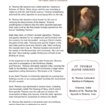 St. Thomas the Apostle bio PDF