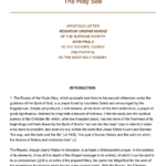 The Rosary of the Virgin Mary - Rosarium Virginis Mariae - an Apostolic Letter from Pope John Paul II PDF