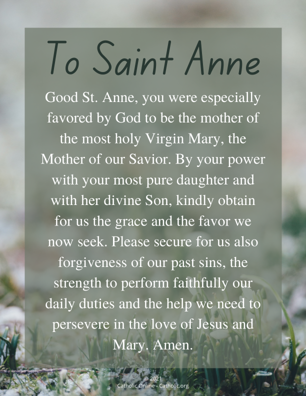 To Saint Anne PDF