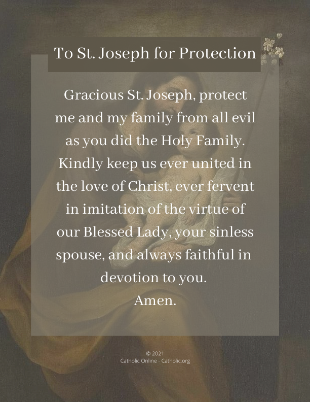 To St. Joseph for Protection PDF