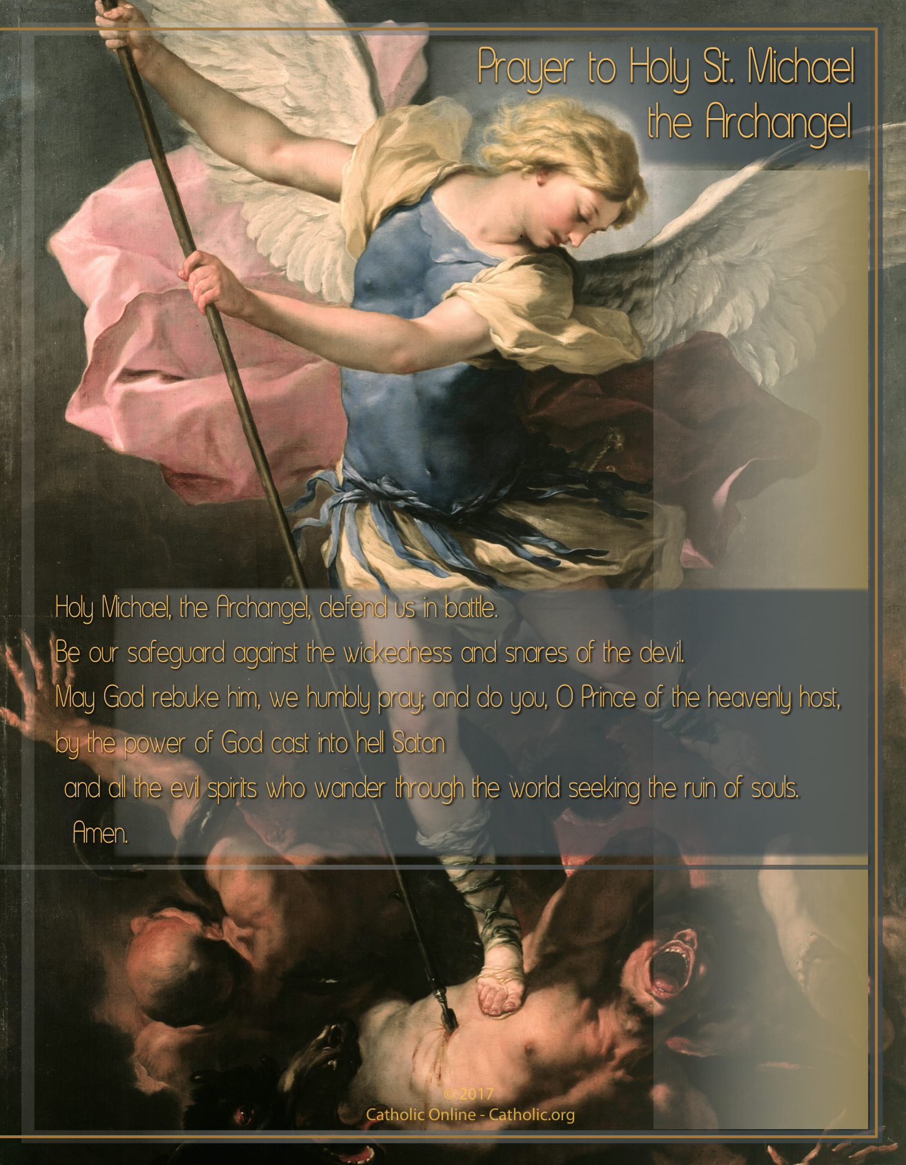 Prayer to Holy St. Michael the Archangel PDF