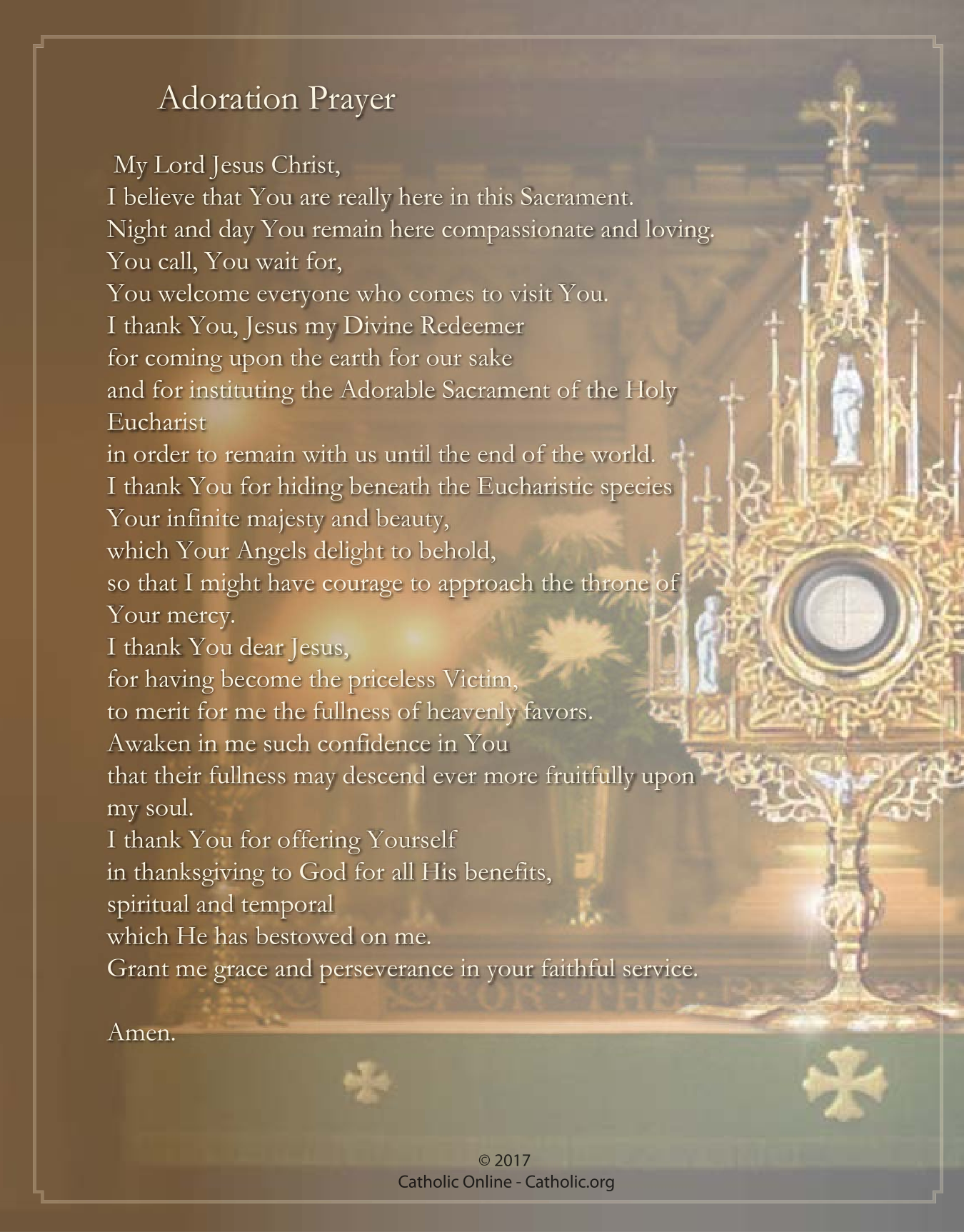 Adoration Prayer PDF