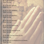 Thank You God prayer (Hands) PDF