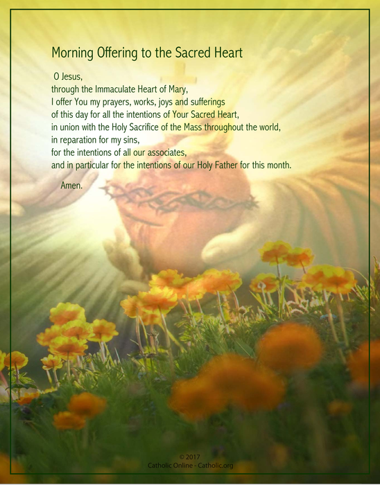Morning Offering to the Sacred Heart PDF