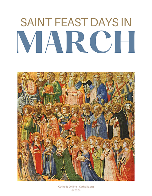 Saint Feast Days in March PDF