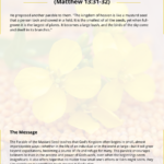The Parable of the Mustard Seed (Matthew 13:31-32)