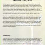 The Parable of the Sower (Matthew 13:1-9, 18-23)