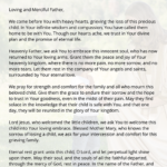 Prayer for a Deceased Child
