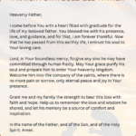 Prayer for a Deceased Father