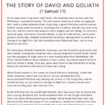 The Story of David and Goliath (1 Samuel 17)