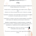 Oración de Navidad para niños - Christmas Prayer for Children in Spanish PDF