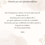 Oración por una Persona Enferma - A Prayer for a Sick Person in Spanish PDF