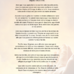 Prière à Jésus pour la nouvelle année - Prayer to Jesus for the New Year in French PDF