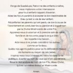 Prière à Notre-Dame de Guadalupe - Prayer to Our Lady of Guadalupe in French PDF
