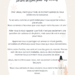 Prière de Noël pour les enfants - Christmas Prayer for Children in French PDF