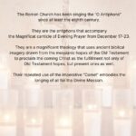 The 'O Antiphons' of Advent PDF
