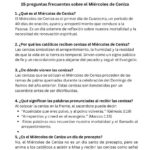 15 preguntas frecuentes sobre el Miércoles de Ceniza - 15 Frequently Asked Questions about Ash Wednesday in Spanish PDF