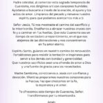 Una oración de Cuaresma - A Lenten Prayer in Spanish PDF