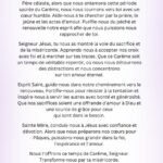 Une prière de carême - A Lenten Prayer in French PDF