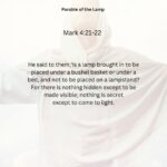 Journey with the Messiah - Mark 4.21-22