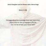 Journey with the Messiah - Mark 5.36 PDF