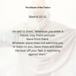 Journey with the Messiah - Mark 6.10-11 PDF