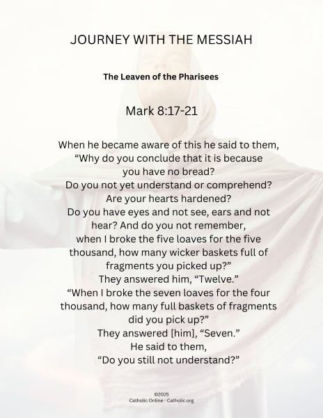 Journey with the Messiah - Mark 8.17-21 PDF